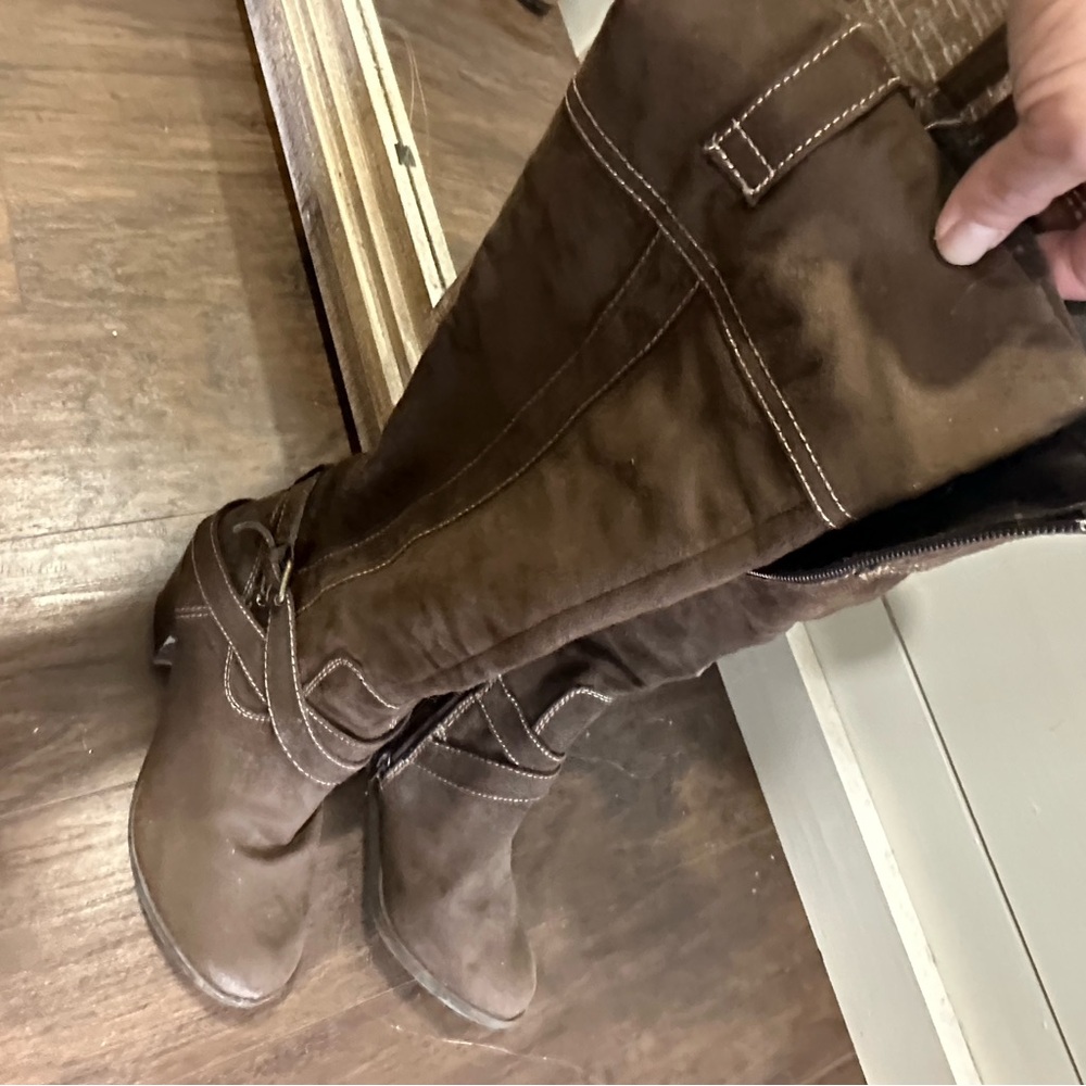 Brown Knee-High Boots